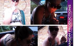 Smoking In Car Giving Him A BJ and Handjob_MP4 1080p