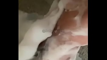 Sofia Rabello jerks off in bubble bath