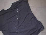 HUGE LOAD onto tshirt - Slow Motion
