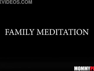Stepmom taking care of nervous stepson & stepdaughter