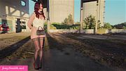 Jeny Smith caught in a abandoned construction