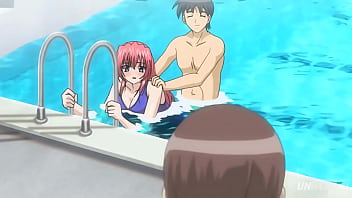 Step Sister Asks For Sex in the Pool - Hentai uncensored [Subtitled]