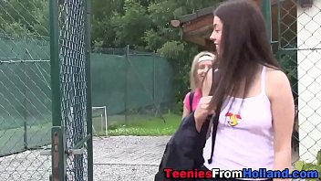 Tiny tennis teen fingered