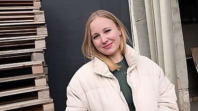 GERMAN SCOUT - German PAWG Student Marie Hardon Squirt while Rough Casting Fuck