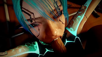 Face Fucking a Sexy Robot Girl