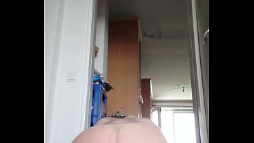 Kurzweiliger Spa&szlig_ mit Masturbation in Feinstrumpfhose