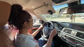 I teach the Cuban woman to drive and she in return sucks it