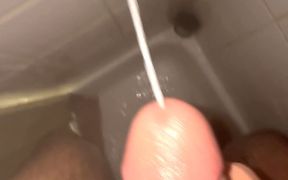 Huge Cumshot in the Shower This Morning!