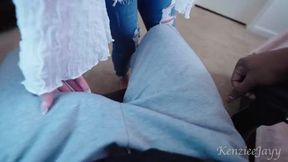 Curvy Step Mom Pleads for More After Removing Protection! - Kenziee Jayy in Action!