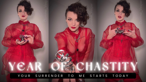 Start Your Year of Chastity - Obedience Training with Lady Vesper