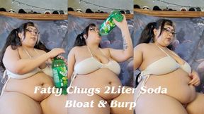 Fatty Chugs 2 Liter Soda and Burps