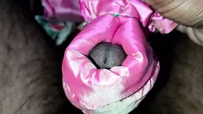 Satin silk handjob porn - Dick head rub bhabhi satin pink salwar (113)