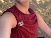 Nipple Play In A Hidden Trail