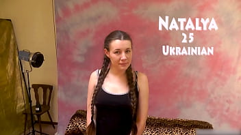 Amateur teen in pigtails gives blowjob and gets fucked