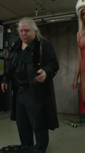 Dominates humiliates in the car repair workshop