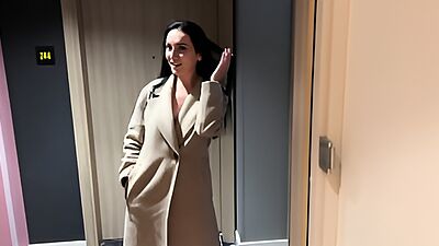 Sexy stepmom shares a bed with her stepson in a hotel