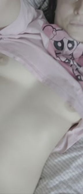 Fucking my wet pussy in my cute pijama