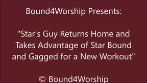 Star Gets Foot Worship at the End of Her Bondage Workout - HD