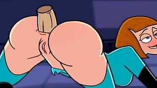 Famous toons dildo and lesbian strapon