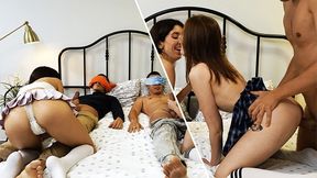 Real Swingers Share Their Secrets: Foursome Swinger Group Sex With Creampie - Katty West And Olivia Westsun