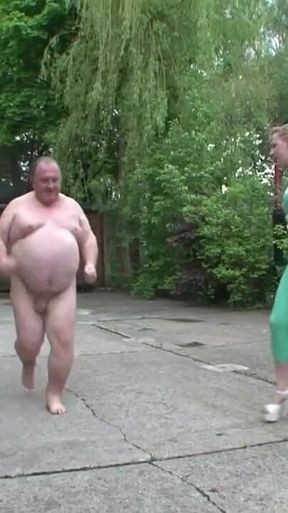 Humiliating dominating guillotine play