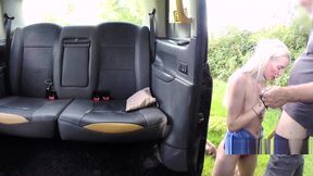 Spinner blonde anal fucks in fake taxi