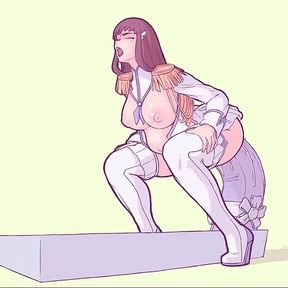 Satsuki and Huge Dildo