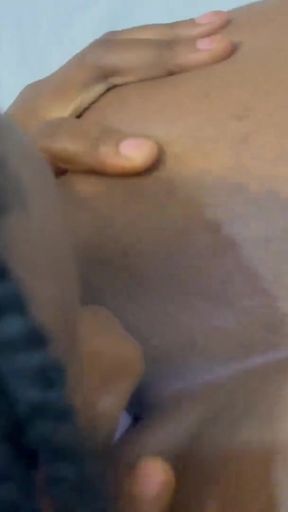 Captivating moment from &quot;Sexy Nigerian black ebony lesbian worship each others ass with some anal rimming&quot;