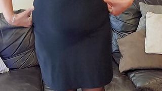 New dress and new stockings, how does my fifty-plus mature body look in these?