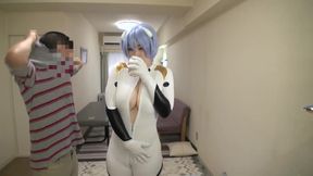 Old Wives' Cosplay! (bba) I Made the Wife Wear a Shameful Rei Ayanami Costume (creampie)