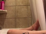 MILF getting off in Jacuzzi.
