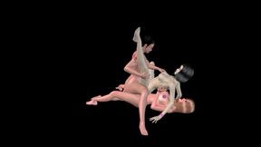 Animated Shemale Porn - Beautiful Shemale & Man Double Penetrating Girl Pussy & Ass