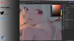 Painting process - Sunset