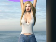 Short 5'2 Big Boob Teen Grows into a Tall 6'8 Amazon - Hourglass Grow