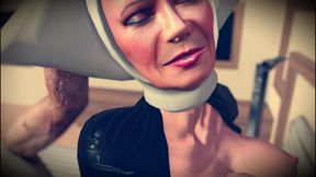 Old 70 Yo Nun and Ritch Man