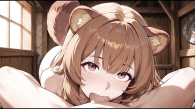 Raphtalia gives you blowjob