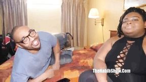 Black scene with mystery bimbo from The Habib Show