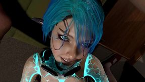 robot girl late night booty call