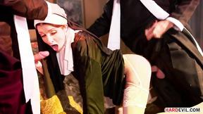 ”Sinful nun Silvia Saige is DPd by two priests”