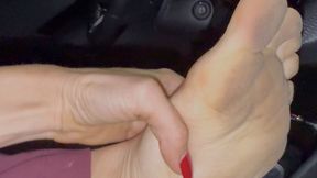 Dirty Airport Parking Lot Feet [4k]