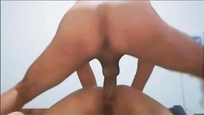 She Rides My Big Cock Moaning Loud &mdash;  Then Takes Deep Strokes in Doggy Style