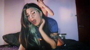 hair pulling of a brunette in doggystyle - lunitarabbit