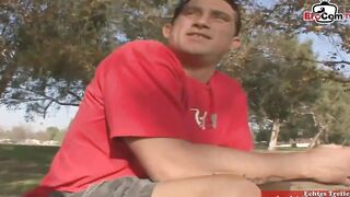 Slender ebony haired MILF shared by her husband whos watch