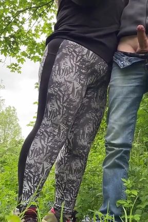 Felt My Mother in Law&#039;s Camel Toe in Leggings While She Was Making Me Cum