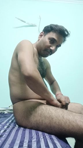 Indian desi police officer gets rest and masturbation