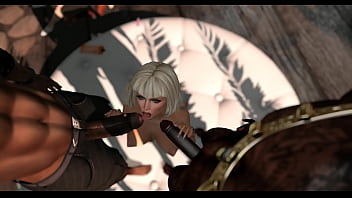 Nikki'_s Big Interracial GangBang