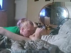 Izzy sucking J's cock with some ass licking.