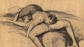 vintage erotic drawings