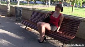 I removed my panties in the street !