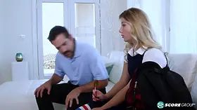 Tiny-Titted Vienna Rose Fucks Her Friend's Dad